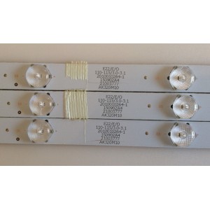 KIT DE LED'S PARA TV (3PIEZAS) / WESTINGHOUSE / 303AK320033 / AHKK32D07-ZC15F-02AK320M10 / 2010010264-1 / PANEL ZC-532AK320M10 / MODELO DW32HB1120