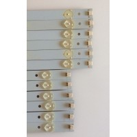 KIT DE LED'S PARA TV (12 PIEZAS) / YJHC.. / PANEL SM480SCA04 / MODELO AET48400FWD