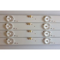 KIT DE LED'S PARA TV (4 PIEZAS) / WESTINGHOUSE / C-CNCF43D599 / 910-430-1001 / M2 123-1261M 3.2-3.4 / PANEL T430-15D-DLED / MODELO 43"