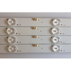 KIT DE LED'S PARA TV (4 PIEZAS) / WESTINGHOUSE / C-CNCF43D599 / 910-430-1001 / M2 123-1261M 3.2-3.4 / PANEL T430-15D-DLED / MODELO 43"