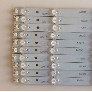 KIT DE LED´S PARA TV ( 10 PIEZAS ) / ELEMENT / IC-A-HWBW50D483 / 4650CA019 / PANEL T500HVN04.1 / MODELO ELEFW504 K1401 