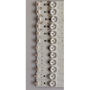 KIT DE LED'S PARA TV (12 PIEZAS) / SHARP / IC-A-VZAA55D584A / IC-A-VZAA55D584C / IC-A-VZAA55D584E / IC-A-VZAA55D584D / IC-A-VZAA55D584B / PANEL LSC550FN04-C01 / MODELO LC-55UB30U