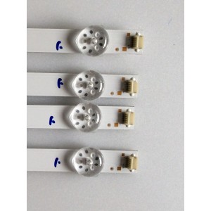 KIT DE LED'S PARA TV (4 PIEZAS) / SCEPTRE / 261501005340 / 006-50F6-4X8-3030-0D35-180704 / 230101011370 / PANEL V500DJ6-QE1 / MODELO H50