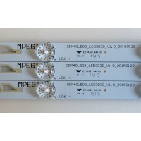 KIT DE LED´S PARA TV  ( 3 PIEZAS ) / TCL / OEM40LB03_LED3030_V1.0_20150129 / ZM-G-04 4C-LB400T-ZM2 54H / PANEL LVF400CM0T LVF400CM0T E20 / MODELO 40FS3800 / 40FD2700