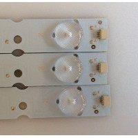 KIT DE LED'S PARA TV (3 PIEZAS) / KJ39512-ZC14F-02 / 140808B3 / 2010001351/B20 / PANEL KM0395LDCH016 / 