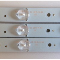 KIT DE LED'S PARA TV (3 PIEZAS) / KJ39512-ZC14F-02 / 140808B3 / 2010001351/B20 / PANEL KM0395LDCH016 / 