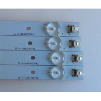 KIT DE LED´S PARA TV ( 4 PIEZAS ) / ELEMENT / WESTINGHOUSE / IC-A-HWBW40D482 / 4640CL85 / 21002831 / PANEL V400HJ6-PE1 REV. C6, 72002218 / MODELO ELEFW408 H1401 / DWM40F3G1 TW-78801-C040D