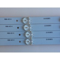 KIT DE LED´S PARA TV ( 4 PIEZAS ) / ELEMENT / WESTINGHOUSE / IC-A-HWBW40D482 / 4640CL85 / 21002831 / PANEL V400HJ6-PE1 REV. C6, 72002218 / MODELO ELEFW408 H1401 / DWM40F3G1 TW-78801-C040D