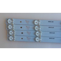 KIT DE LED´S PARA TV ( 4 PIEZAS ) / ELEMENT / WESTINGHOUSE / IC-A-HWBW40D482 / 4640CL85 / 21002831 / PANEL V400HJ6-PE1 REV. C6, 72002218 / MODELO ELEFW408 H1401 / DWM40F3G1 TW-78801-C040D