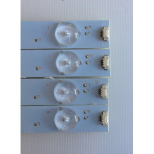 KIT DE LED´S PARA TV ( 4 PIEZAS ) / RCA / 30340012203 / LED40D12-ZC14-04(A) / PANEL V400HJ6-PE1 / MODELO 40"