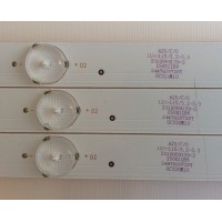 KIT DE LED´S PARA TV ( 3 PIEZAS ) / ELEMENT / 303GC320034 / GC32D07-ZC21FG-08 / PANEL BOEI320WX1-01 / MODELO ELEFW328