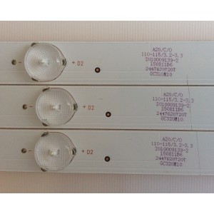 KIT DE LED´S PARA TV ( 3 PIEZAS ) / ELEMENT / 303GC320034 / GC32D07-ZC21FG-08 / PANEL BOEI320WX1-01 / MODELO ELEFW328