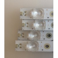 KIT DE LED'S PARA TV (4 PIEZAS) / HISENSE / 1203224 / LB43053 V0 / HV430QUB-N1A / MODELO 43RGE