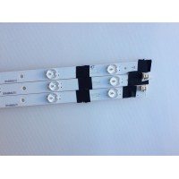 KIT DE LED´S PARA TV ( 3 PIEZAS ) / JVC / SHARP / IC-C-VZAA40D500 / IC-C-VZAA40D500A / IC-C-VZAA40D500B / IC-C-VZAA40D500C / 0981011221 / PANEL V400HJ6-PE1-REV.C1 / MODELO EM40NF5 / LC-40LE653U 