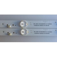 KIT DE LED'S PARA TV (2 PIEZAS) / 1.14.MD240001 / 151127 / SJ.HK.D2400601-2835BS-M / 230124C2N00070 / PANEL HV236WHB-N00 / 