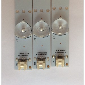 KIT DE LED´S PARA TV ( 3 PIEZAS ) / ELEMENT / MS-L0475 V5 / 910-320-1056 / A2004AWR-02 / MODELO ELEFW328B