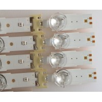 KIT DE LED´S PARA TV ( 8 PIEZAS ) / SAMSUNG / BN96-41220A / BN96-41221A / S_KU6K_43_FL30_L7_REV1.0_160119_LM41-00268A / S_KU6K_43_FL30_R5_REV1.0_160119_LM41-00269A / PANEL CY-GK043HGEV1H / MODELO UE43MU6120KXZT / MAS MODELOS EN DESCRIPCION 