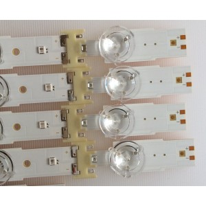 KIT DE LED´S PARA TV ( 8 PIEZAS ) / SAMSUNG / BN96-41220A / BN96-41221A / S_KU6K_43_FL30_L7_REV1.0_160119_LM41-00268A / S_KU6K_43_FL30_R5_REV1.0_160119_LM41-00269A / PANEL CY-GK043HGEV1H / MODELO UE43MU6120KXZT / MAS MODELOS EN DESCRIPCION 