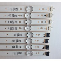 KIT DE LED'S PARA TV (8 PIEZAS) / EAV63612104 / 49LH51_FHD_A / PANEL NC490DUE / MODELO 49LJ510M-UB