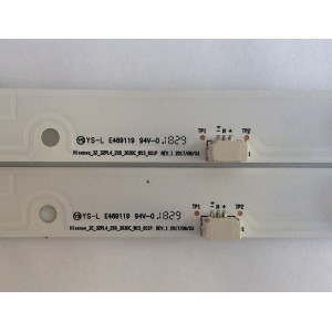 KIT DE LED´S PARA TV ( 2 PIEZAS ) / UPSTAR / SHARP / HISENSE_32_32PL4_2X6_3030C_W15_6SP1   REV.1 / 344761000193000 / PANEL BOEI320WX1-01 / MODELO LC-32Q3170U / LC-32Q3180U