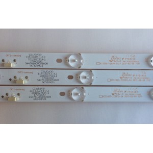 KIT DE LED'S PAA TV (3 PIEZAS) / SAMSUNG / 303GC320045 / GC32D07-ZC21FG-24 / 2010027524-1 / PANEL BOEI320WX1 BOE / MODELO UN32J4000CFXZA BZ01