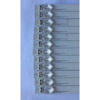 KIT DE LED´S PARA TV ( 12 PIEZAS ) / TCL / 4C-LB6507-YH05J / T0T_65_D2900_12X7_3030C_D6T-2D1_7S1P REV.V0 / PANEL LSC650FN04-K01 / MODELO 65S403 