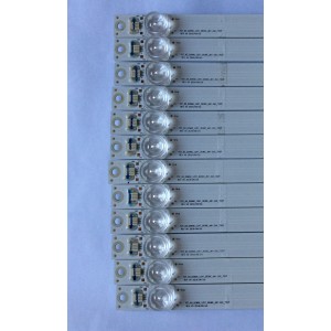 KIT DE LED´S PARA TV ( 12 PIEZAS ) / TCL / 4C-LB6507-YH05J / T0T_65_D2900_12X7_3030C_D6T-2D1_7S1P REV.V0 / PANEL LSC650FN04-K01 / MODELO 65S403 