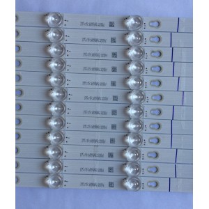 KIT DE LED´S PARA TV ( 12 PIEZAS ) / TCL / 4C-LB6507-YH05J / T0T_65_D2900_12X7_3030C_D6T-2D1_7S1P REV.V0 / PANEL LSC650FN04-K01 / MODELO 65S403 