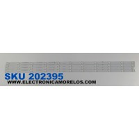 KIT DE LEDS PARA TV ELEMENT ORIGINAL 4 PIEZAS / NUMERO DE PARTE D-CNCF43D599 / 910-430-1001/C003 / 02-L7-V2/20160122 / 4015N16D402L7V2PX0 / PANEL T430-16A-DLED / MODELO ELST4316S