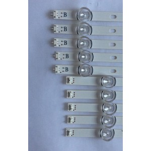 KIT DE LED´S PARA TV ( 10 PIEZAS ) / LG / 6916L-1991A / 6916L-1992A / 55" DRT3.0 Rev0.8 9 R-TYPE 6916L-1991A / 55" DRT3.0 Rev0.8 9 R-TYPE 6916L-1992A / 71Y1T / PANEL LC550DUE (MG)(A3) / MODELOS 55LF6090-UB / 55LF6100-UA