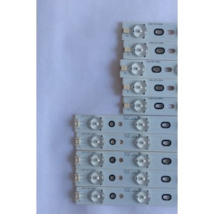 KIT DE LED´S PARA TV ( 10 PIEZAS ) / PHILIPS / TOSHIBA / V580HJ1-LD6-TLDC3 /  V580HJ1-LD6-TRDC3  / V580H1-LD6-TLDC2 / V58H1-LD6-TRDC2 / PANEL  V580HJ1-LD6 / MODELO 58PFL4609/F7  / 58PFL4909 / F7 DS2 / 58L4300U /