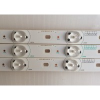 LED PARA TV APEX ((3 PIEZAS INCOMPLETO)) / A002X18WCA / SN-AG-CU / B002X19WCA / PANEL V390HJ1-P02-C1 / MODELO LE3943