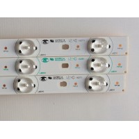 LED PARA TV APEX ((3 PIEZAS INCOMPLETO)) / A002X18WCA / SN-AG-CU / B002X19WCA / PANEL V390HJ1-P02-C1 / MODELO LE3943