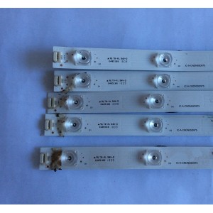 KIT DE LED`S PARA TV (5 PIEZAS) / HISENSE IC-A-CNDN55D975 / 1190188 / 1190188 B1 / MHM36N120WKK7 / MHM37N120WKK7 / E485186 / HE553707P8806/ PANEL HD550S1U51-T0L3\S0\GM\ROH / MODELO 55H8E