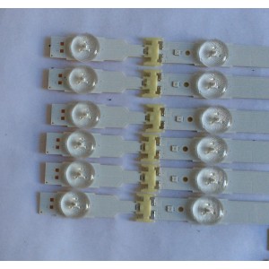 KIT DE LED'S PARA TV SAMSUNG (12 PIEZAS) / NUMERO DE PARTE BN96-40099A / BN96-40100A / V5DU-550DCA-R1 / V5DU-550DCB-R1 / PANEL CY-WM055HGHV2H / MODELO UN55MU6490 / UN55MU6490FXZA CA02