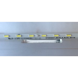 LED PARA TV (1 PIEZA) / SONY / 733.0260D.0001R01 / STO650A57_60LED_R_REV03_161114 / PANEL V650QWSE01 / MODELO KD-65XE7096 / 1.43 M X 13 CM /