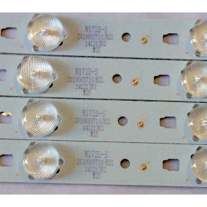 KIT DE LED´S PARA TV ( 4 PIEZAS ) / QUASAR / 30340012205 / LED40D12-02(A) / N172D-S / 2010003710/B21 / PANEL V400HJ6-PE1 / MODELO 40"