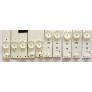 KIT DE LED´S PARA TV / NOTA IMPORTANTE:KIT CUENTA ORIGINALMENTE 12 PIEZAS (INCOMPLETO 11 PIEZAS) / SHARP 0981-0102-21 / IC-B-VZAA55D537A / IC-B-VZAA55D537D / IC-B-VZAA55D537C  / PANEL`S T550HVN06.5 / T550HVN08.0 / MODELOS LC-55LE653U / LC-55UB30U