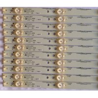 KIT DE LED`S PARA TV (11 PIEZAS) / BERKSHIRE 40-LB5510-LBF2XG / 2006120510AD00 / 0262201TCL55D015 / LFAX / E193079-B / PANEL LVF550SSTM (E6)(V2) / MODELO LE55FHDF3300ZB