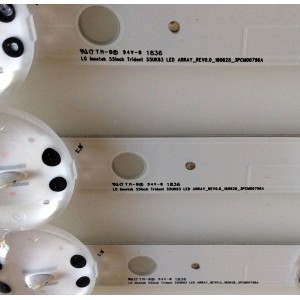 KIT DE LED`S PARA TV (3 PIEZAS) / LG 3PCM00796A / EAV63992902 / EAV 6399 2902 / LGIT.Trident.55UK63 / LGIT.55UK63.REV00.170615 / AGRC1A61B / LG Innotek 55inch Trident 55UK63 / 180628 / PANEL NC550DGG-AAGX1 /  MODELO 55UK6090PUA / 55UK6090PUA.BUSWLOR