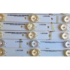 KIT DE LED`S PARA TV (10 PIEZAS) / VIZIO IC-B-CNA050D136L / IC-A-CNA050D136R / CNA050D136R / XC036-4059DA2 / LXC036 / LXCO36 / E306084 PANEL T500HV01.0 / D500D3-GW50-C0X / MODELO ELEFW502