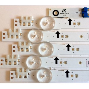 KIT DE LED`S PARA TV (10 PIEZAS) / SAMSUNG BN96-38889A / BN96-38890A / LM41-00099H / LM41-00099K / 30417A / BN41-02172A / 2014SVS40 / PANEL´S CY-GH040BGLVPH / CY-GH040BGLV6H / CY-GH040BGLVVH / CY-GH040BGLVXH / TODOS LOS MODELOS COMPATIBLES EN DESCRIPCIÓN