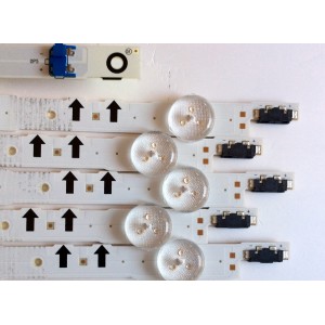 KIT DE LED`S PARA TV (10 PIEZAS) / SAMSUNG BN96-38889A / BN96-38890A / LM41-00099H / LM41-00099K / 30417A / BN41-02172A / 2014SVS40 / PANEL´S CY-GH040BGLVPH / CY-GH040BGLV6H / CY-GH040BGLVVH / CY-GH040BGLVXH / TODOS LOS MODELOS COMPATIBLES EN DESCRIPCIÓN