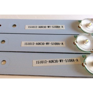 KIT DE LED´S PARA TV (3 PIEZAS) / AVERA LGL3237-3528ES-103 / C241269 / 151012-A0K30-WY-5108A-A / PANEL ST3151A04-8 / MODELO 32AER10