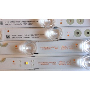 KIT DE LED´S PARA TV (4 PIEZAS) / TCL 180912 / 1.14.HBMD550003 / 1.14.HBMD550002 / 4C-LB5507-PF01J / 4C-LB5508-PF01J / 095E-G3-2-SB.D550L04-17327-SL2007 / SB.D550R04-17328 / PANEL LVU550NDEL SJ9W01 / MODELOS 55S423 / 55S425LFBA