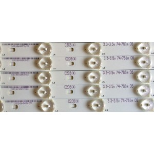 KIT DE LED'S PARA TV RCA (10 PIEZAS) / NUMERO DE PARTE IC-A-KJAB46D444 / 3528A / C2C6(X) / 3.3-3.5V / PANEL'S LSC460HN03-12V / HV460WU2-200-12V / LK460D3HB34 / ZT460D3JS462-12V / MODELO LED46C45RQ 4421-LE46C45-I2