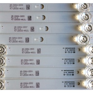 KIT DE LED´S PARA TV TCL (8 PIEZAS) / NUMERO DE PARTE 4C-LB5504-HR / 4C-LB5505-HR / 55HR330M05A9 / 55HR330M04B9 / 55D2900 / 55HR330M05A9 V4 / 55HR330M04B9 V4 / SUSTITUTAS 4C-LB5504-ZM / 4C-LB5505-ZM / PANEL LVU550ND1 /  MODELOS 55S405TKAA / 55S405LE