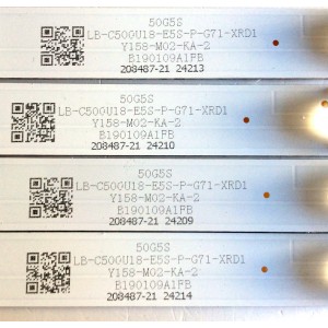 KIT DE LED´S PARA TV (4 PIEZAS) ELEMENT/RCA/LB-C500U18-E5S-P-G71-XRD1/50G5S /Y158-M02-KA-2 / 208487-21 / B190109A1FB / CRH-ZG50E6000P3030090478DREV1.3 / CRH-ZG50E6000P3030090478D / PANEL C500U18-E61-P / MODELO E4SC5018RKU X8Q0H / RTRU5027-US / E2SW5018