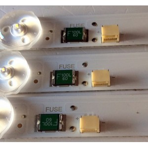 KIT DE LED´S PARA TV (3 PIEZAS) / TCL IC-A-VZAA43DA11 / 09810100K116 / E466169 / BC1C-SCCT-2-3-659-16  / PANEL LVU550 / MODELO 55S423