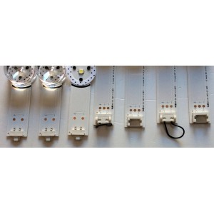 KIT DE LED´S PARA TV / NOTA IMPORTANTE:KIT CUENTA ORIGINALMENTE DE 10 PIEZAS (INCOMPLETO SOLO 7 PIEZAS) / LG 1730A / 1731A / DRT 3.0 55"_ / Type Rev00_0819 / PANEL´S LC550DUE (FG)(A4) / T550HVF04.1 / MODELOS 55LB6100 / 55LB5550 / 55LB6000 / 55LB5900